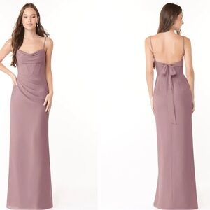 Azazie Bridesmaid Dress Dusty Rose